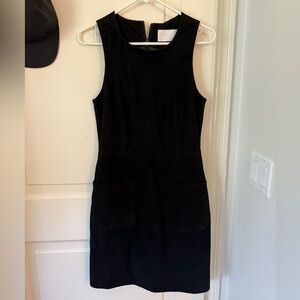 GUC Walter Baker Black Sleeveless Sheath Suede Mini Dress size 4